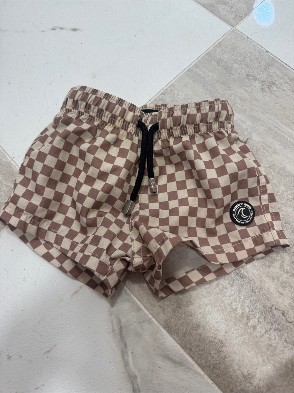 Binky Bro Checkered Swim Trunks